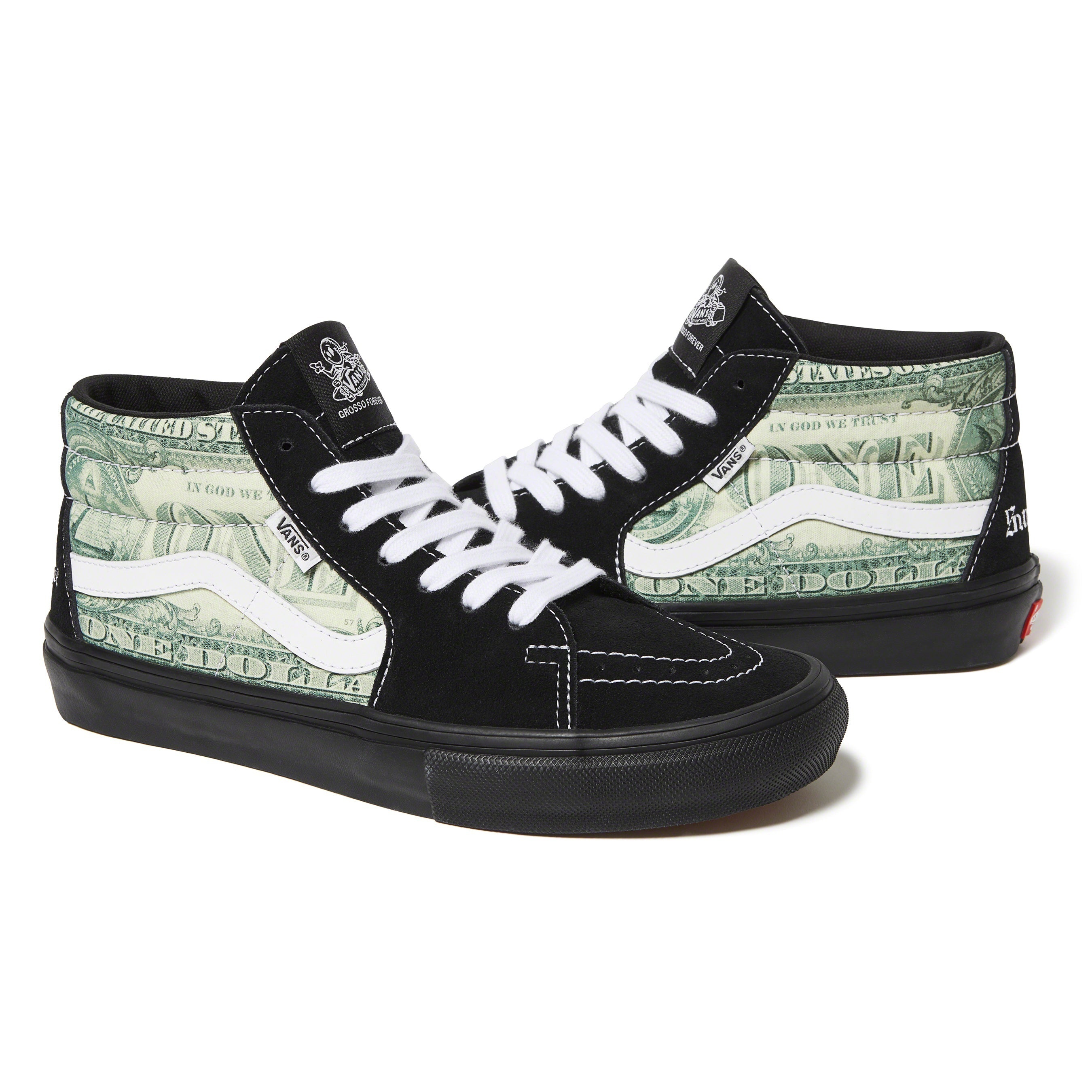 Supreme®/ Vans® Dollar Skate Grosso Mid view 12